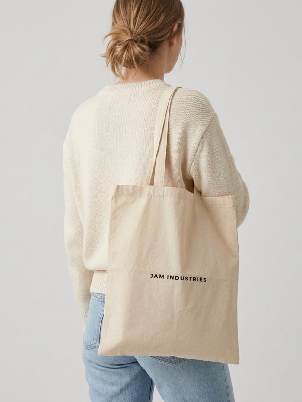 Jam Industries Cotton Canvas Shopper Tote Bag